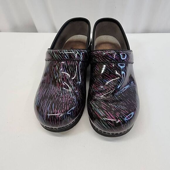 DANSKO LT Pro Size 38 7.5-8 Wavy Lines Patent Leather O - Picture 10 of 10